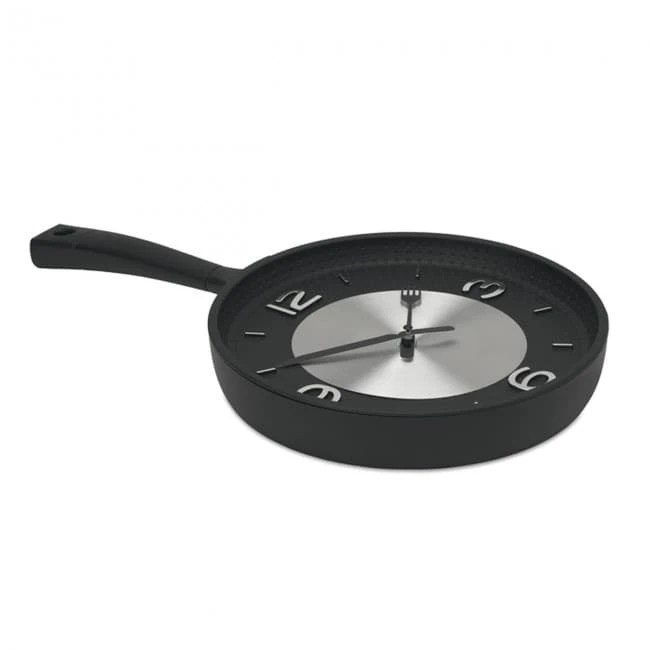 Wall clock in pan shape