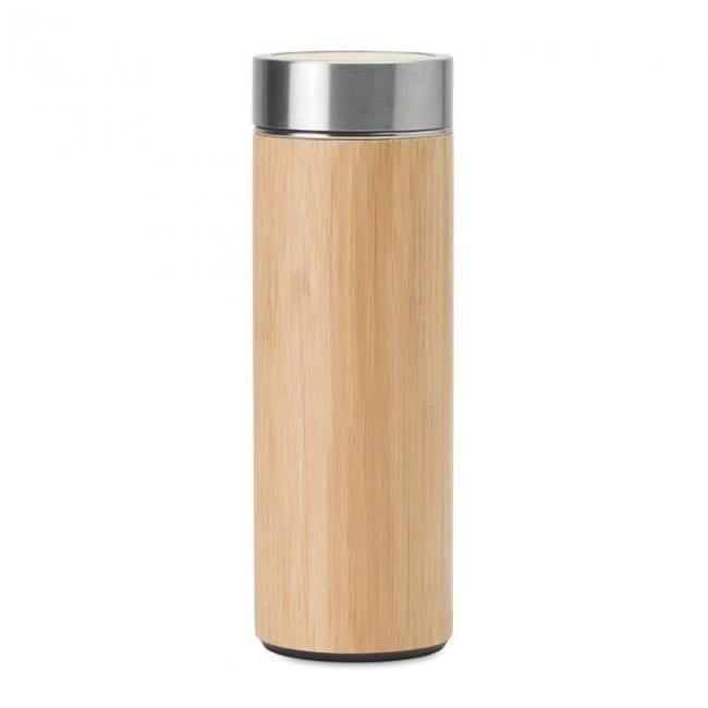Double Wall Bamboo Flask 400ml