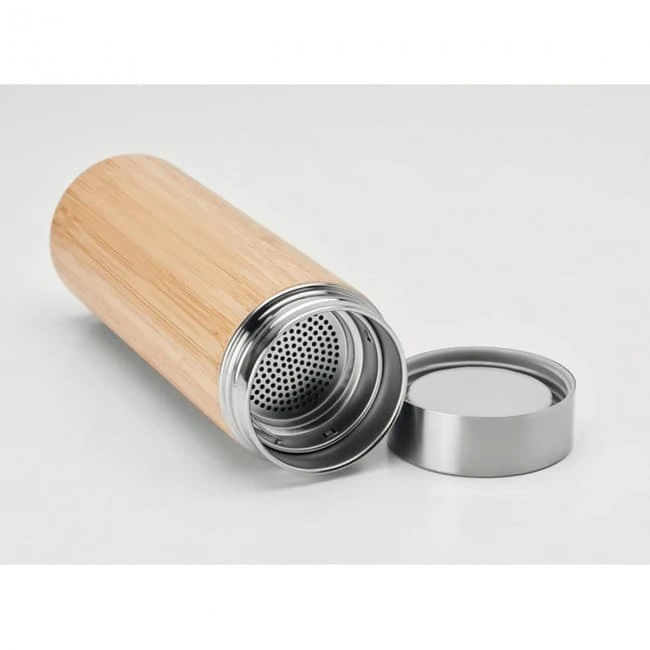 Double Wall Bamboo Flask 400ml