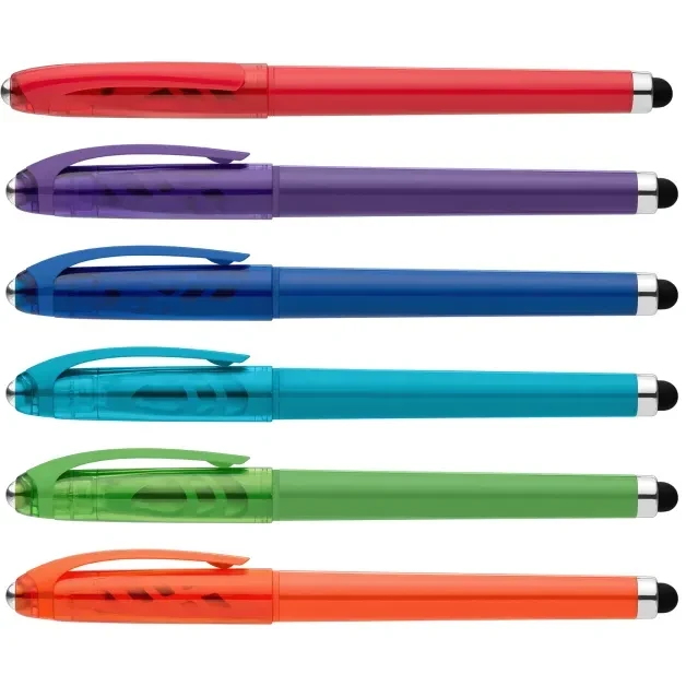 Prism Recycled Plastic Fidget Ball Stylus Gel Pen