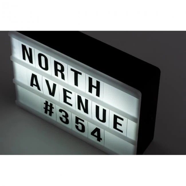 Lightboard with 100 character
