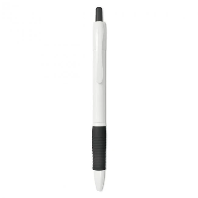 Ball pen with rubber grip
