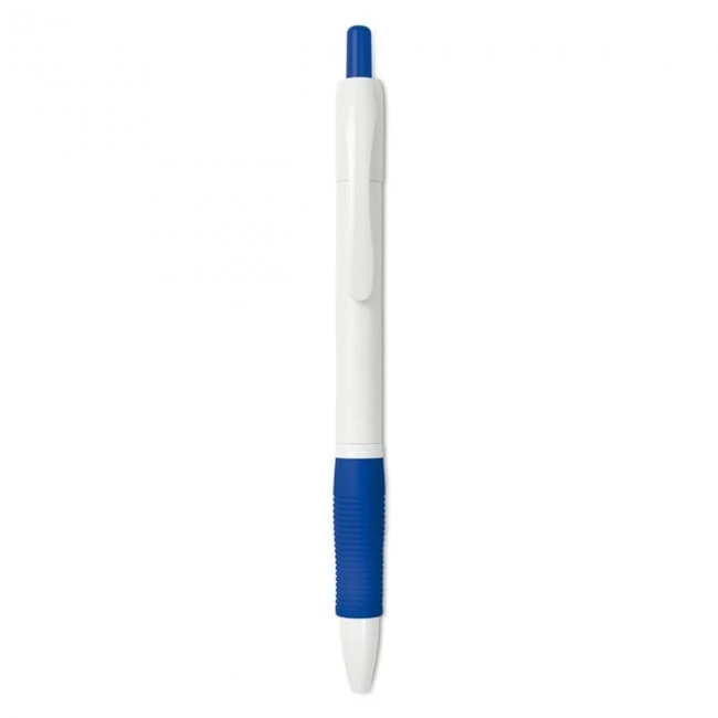 Ball pen with rubber grip