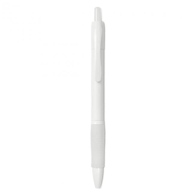 Ball pen with rubber grip