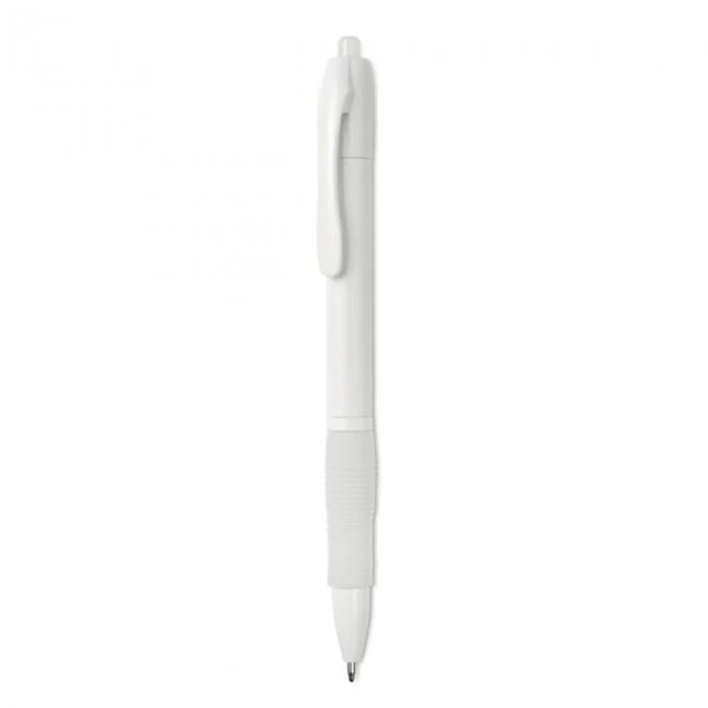 Ball pen with rubber grip