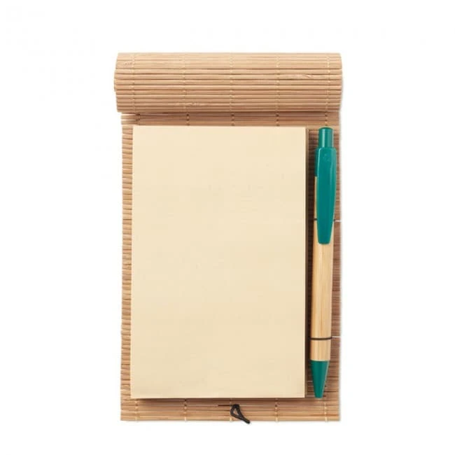 Bamboo 80 sheet notebook & pe
