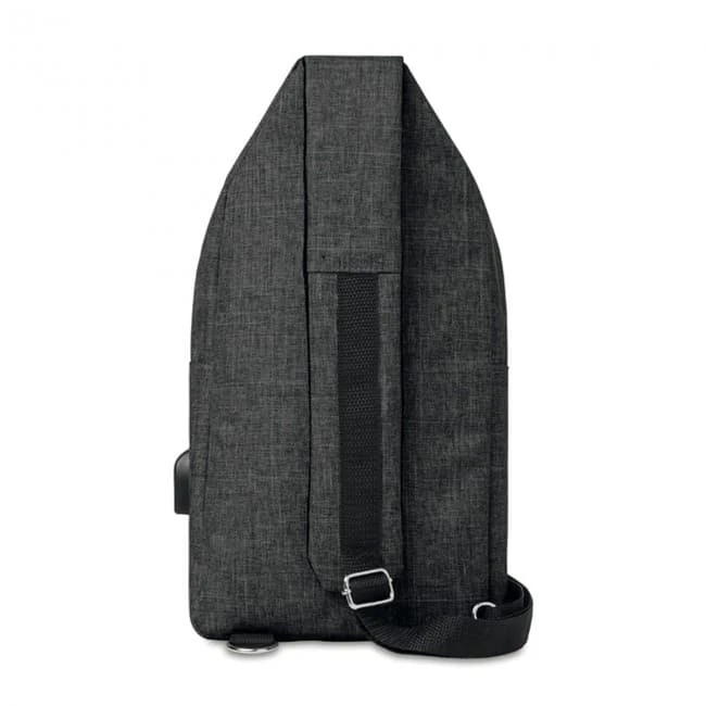 600D 2 tone polyester chest b