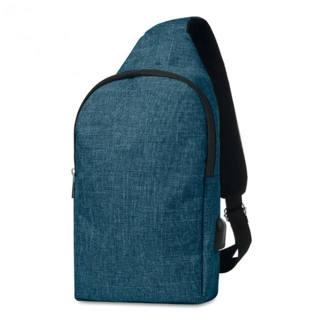 600D 2 tone polyester chest b