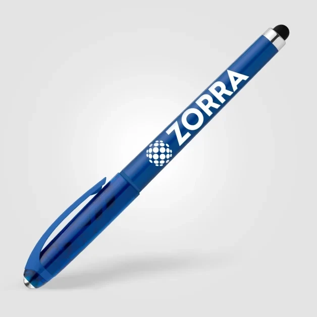 Prism Recycled Plastic Fidget Ball Stylus Gel Pen