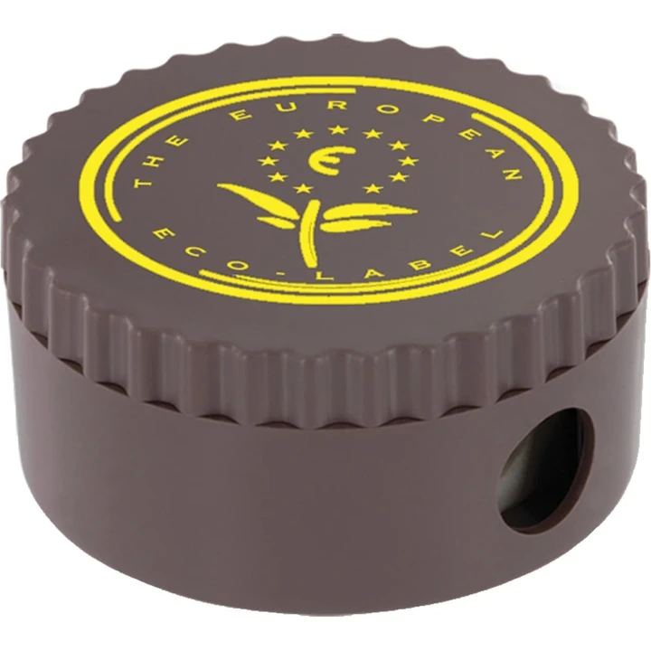 Recycled Pencil Sharpener (Brown) (Full Colour Print)