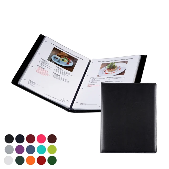 A4 Information, Wine List or Menu Holder to show 16 sides of information, in Belluno