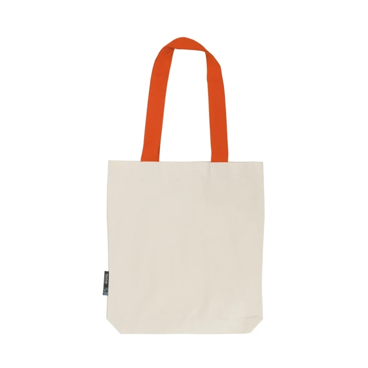 Fairtrade Organic Twill Bag With Contrast Handles Neutral®