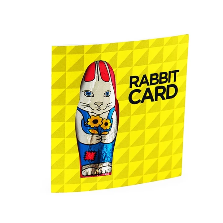 Mini Chocolate Rabbit Card