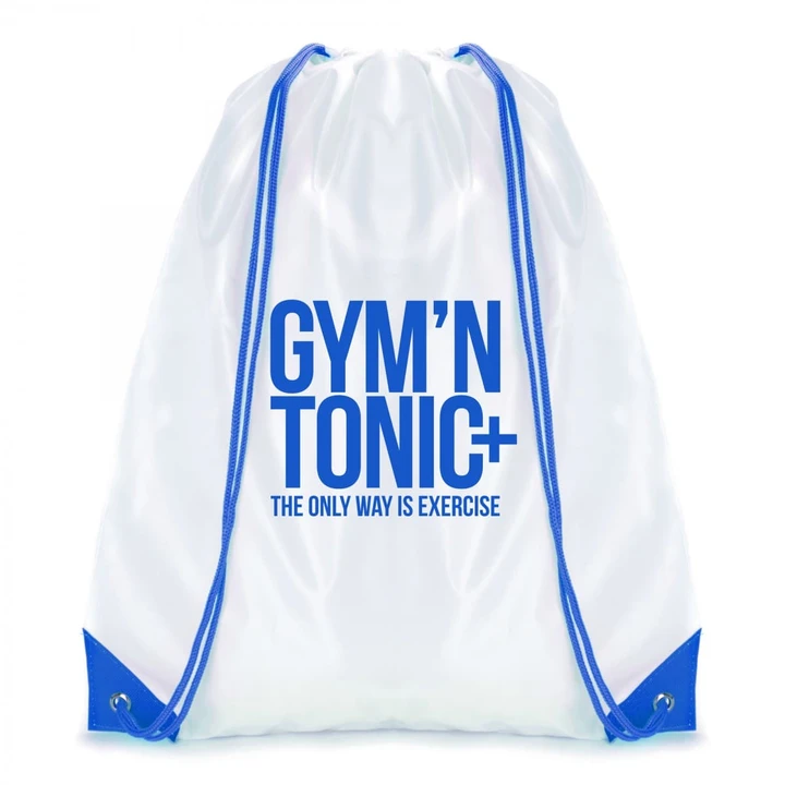 Dobson White Drawstring Bag
