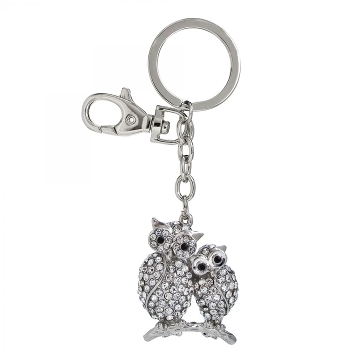 two owls keyring