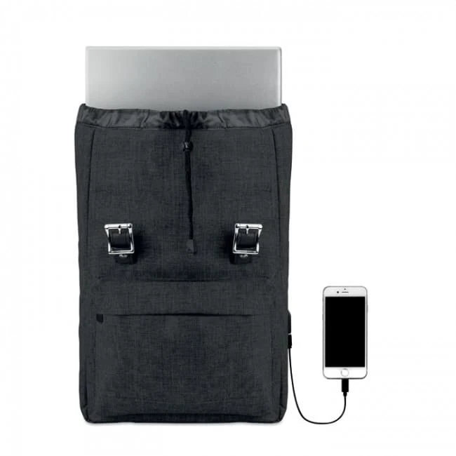 Laptop Backpack In 600D Polyester