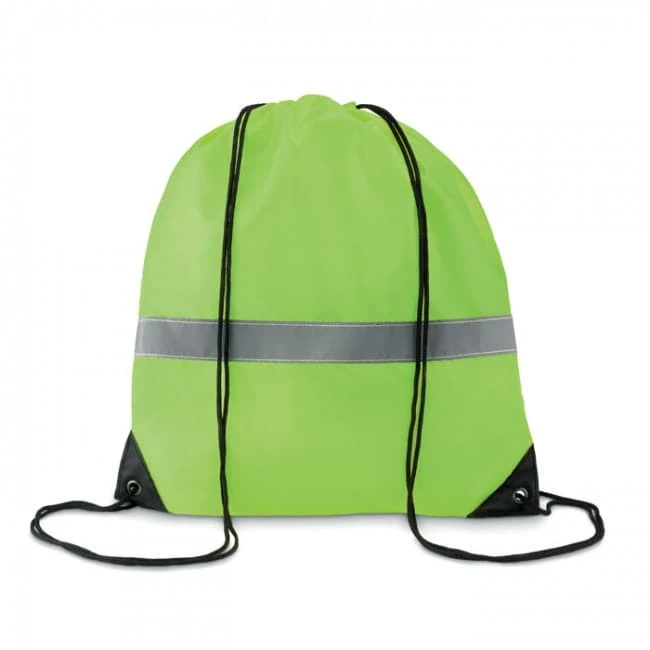 Drawstring Bag With Reflective Stripe