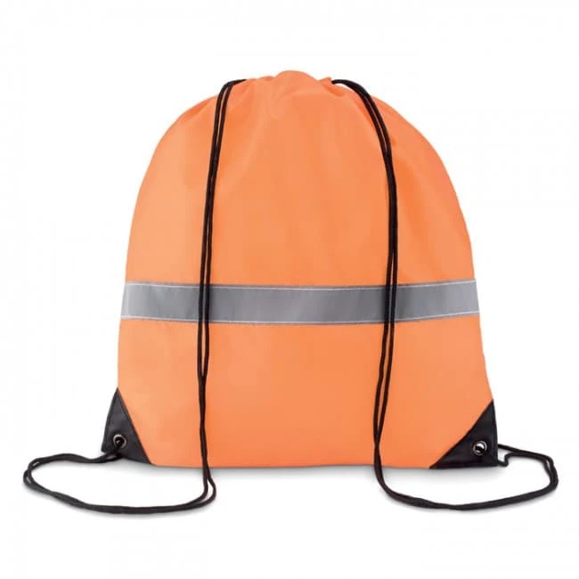Drawstring Bag With Reflective Stripe