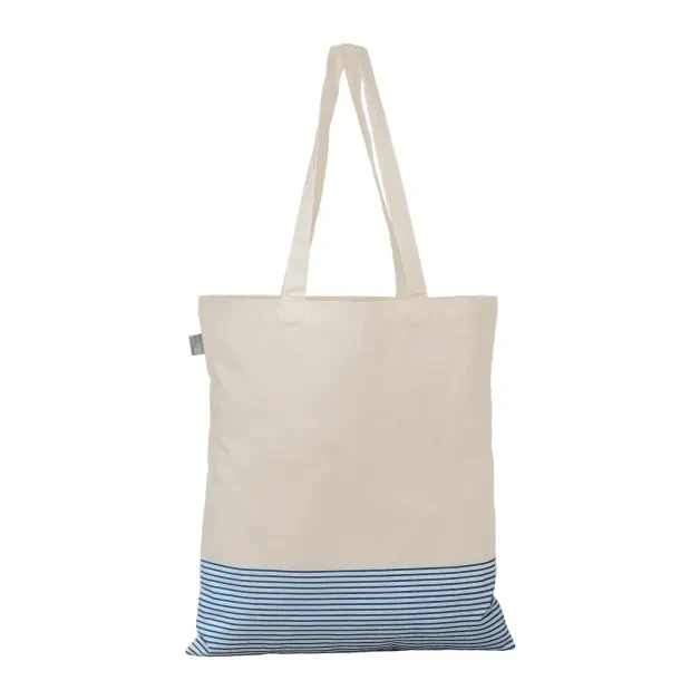 Aro Recycled 5 oz Cotton Micro Stripe Tote Bag - 9.7L