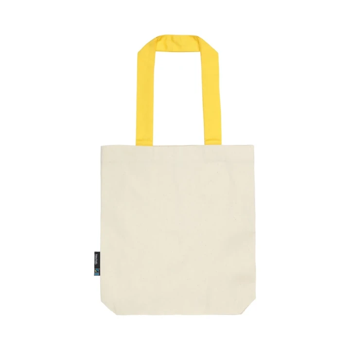 Fairtrade Organic Twill Bag With Contrast Handles Neutral®