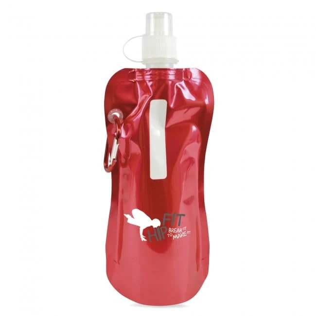 Metallic fold up bottle
