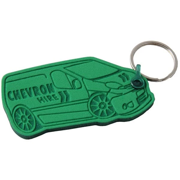 Embossed Foam Keyrings
