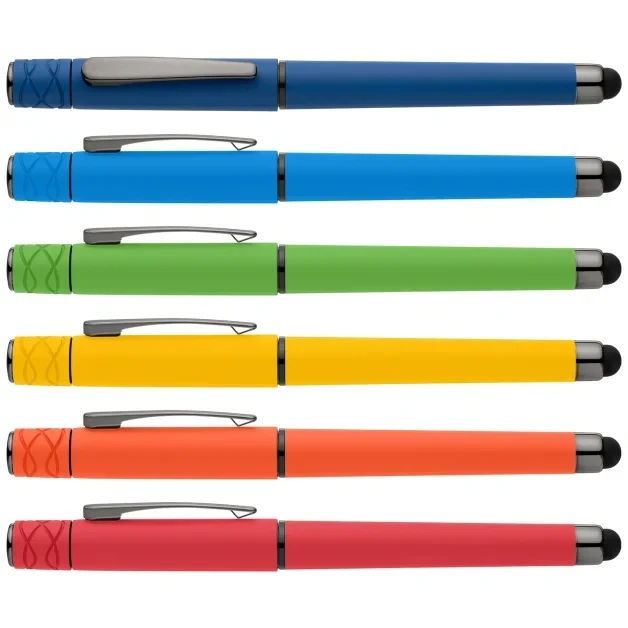 Tavi Recycled Plastic Fidget Spinner Stylus Gel Pen