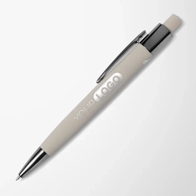 Malmö Recycled Aluminium Soft Touch Barrel Pen