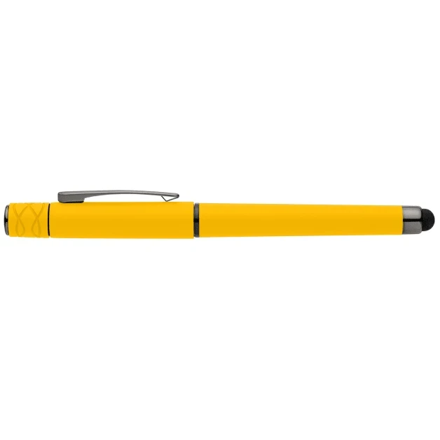 Tavi Recycled Plastic Fidget Spinner Stylus Gel Pen
