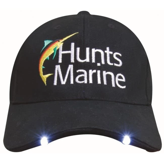 Brushed Heavy Cotton Cap with LED Lights in Peak
