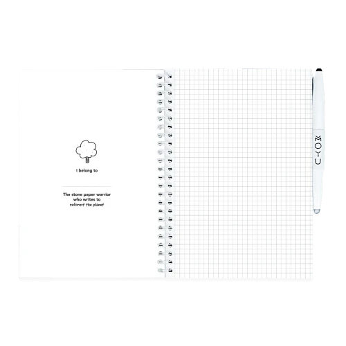 MOYU Erasable Stone Paper Notebook A5 Softcover - 20 Pages