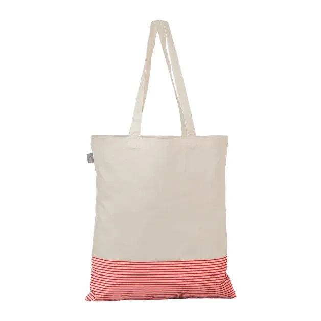 Aro Recycled 5 oz Cotton Micro Stripe Tote Bag - 9.7L