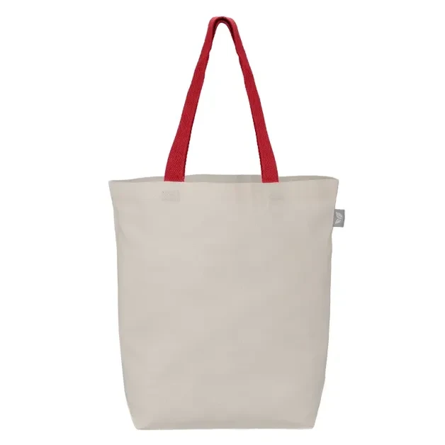 Tonga Recycled 5 oz Cotton Coloured Handle Shopping Tote Bag - 11L