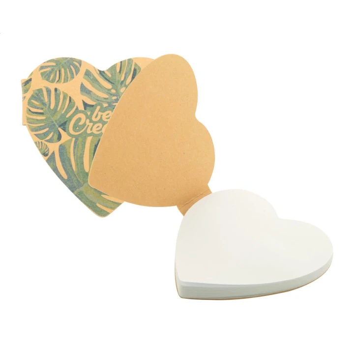 CreaStick Heart Eco Custom Sticky Notepad