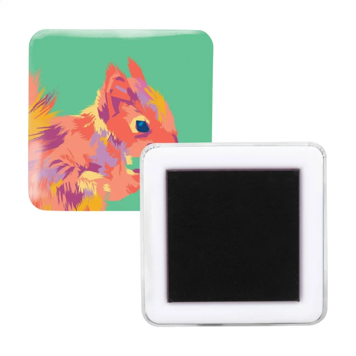 MagBadge Square Pin Button Fridge Magnet