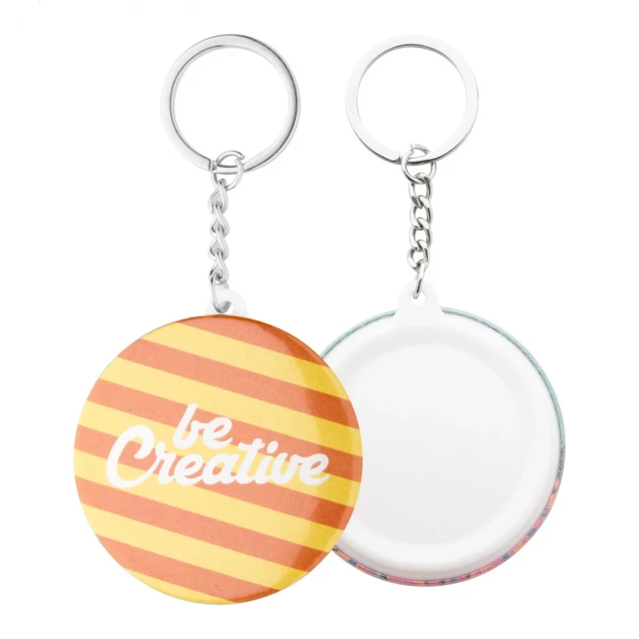 KeyBadge Mini Pin Button Keyring