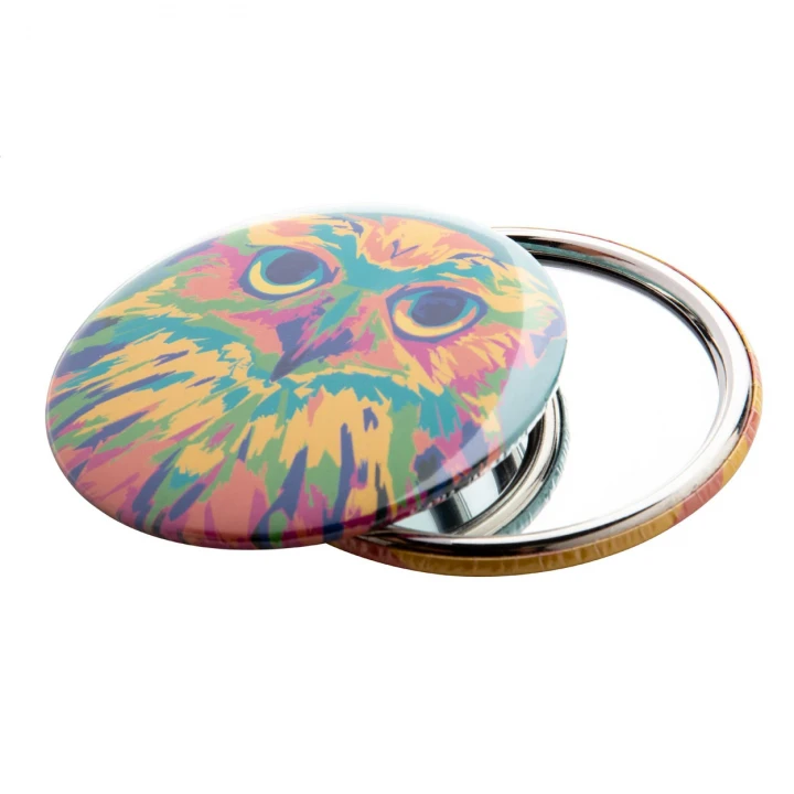 Beauty Badge Pin Button Pocket Mirror