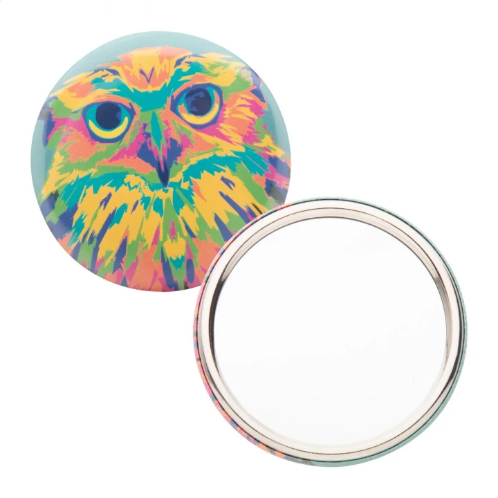 Beauty Badge Pin Button Pocket Mirror