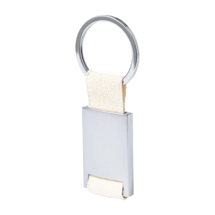 Coxil Rectangular Metal Keyring