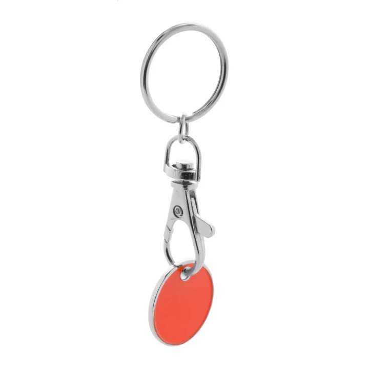 Euro Coin Trolley Coin Keyring