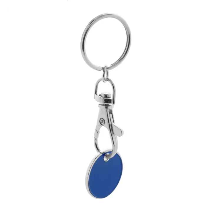 Euro Coin Trolley Coin Keyring