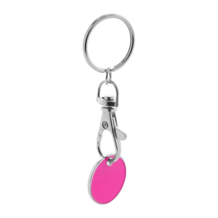 Euro Coin Trolley Coin Keyring