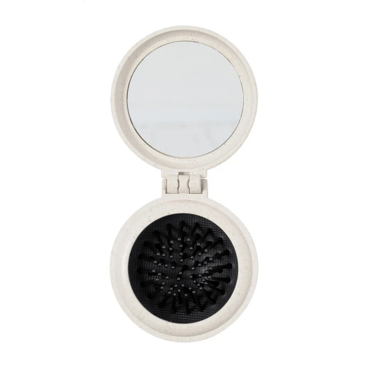 Webrush Mirror With Hairbrush