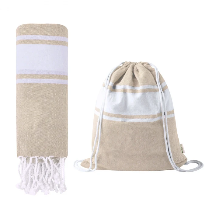 Praia Beach Towel And Drawstring Bag