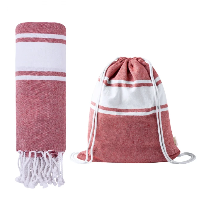 Praia Beach Towel And Drawstring Bag
