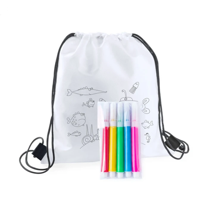 Carle Colouring Drawstring Bag