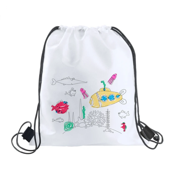Carle Colouring Drawstring Bag