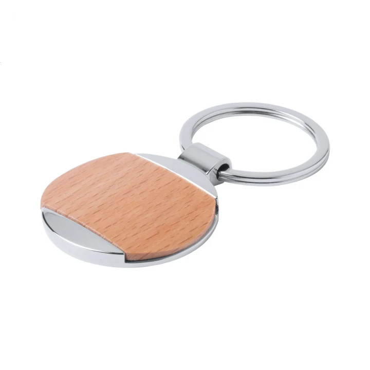 Mewok Wood Keyring Round or Rectangle