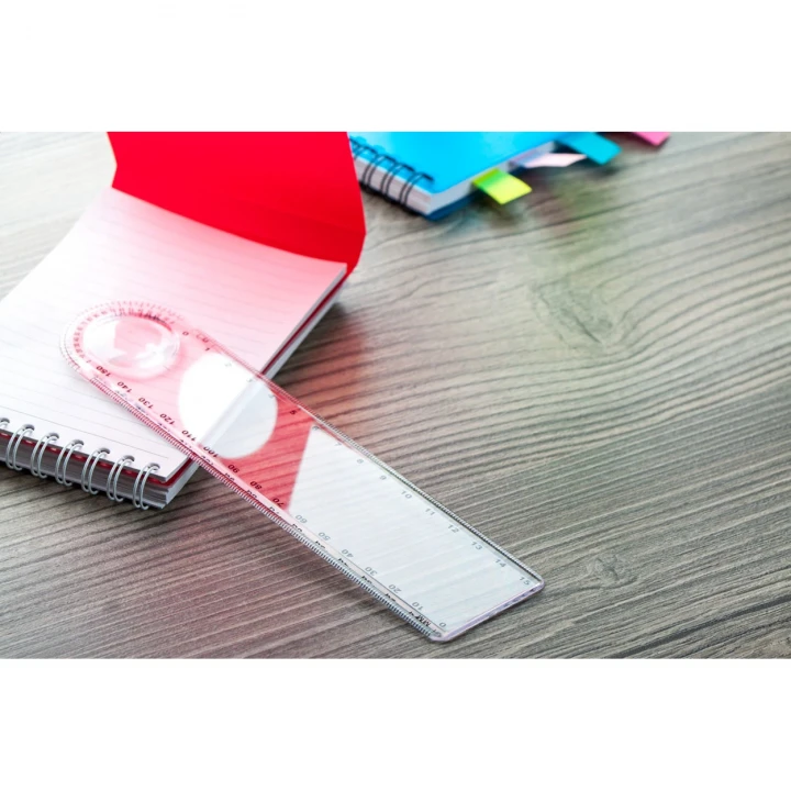 Linear 15cm Ruler With Magnifying Glass