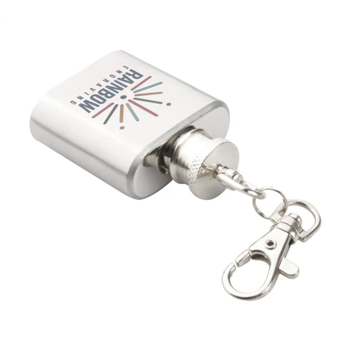 Norge Keyring With Hip Flask
